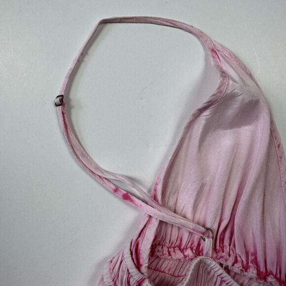 Urban Outfitters Hollis Pink Tie Dye Hippy Parachute Jumpsuit Romper, Sz. S-M - Picture 12 of 16